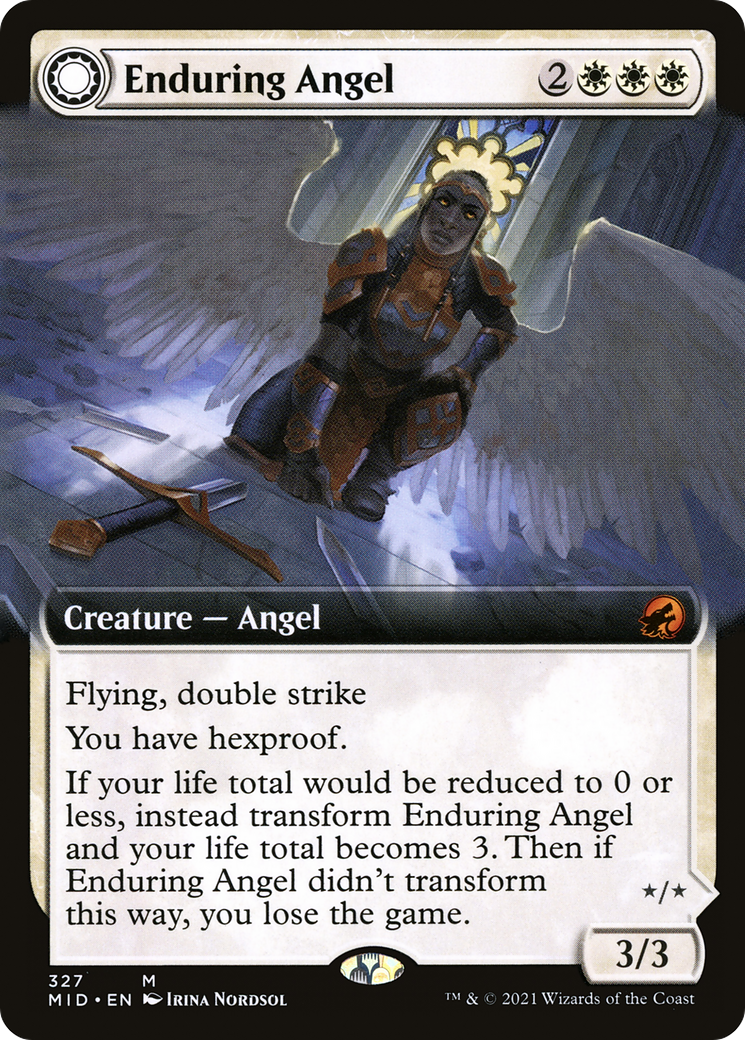 Enduring Angel // Angelic Enforcer (Extended Art) [Innistrad: Midnight Hunt]-3