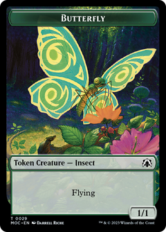 Butterfly // City's Blessing Double-Sided Token [March of the Machine Commander Tokens]-1