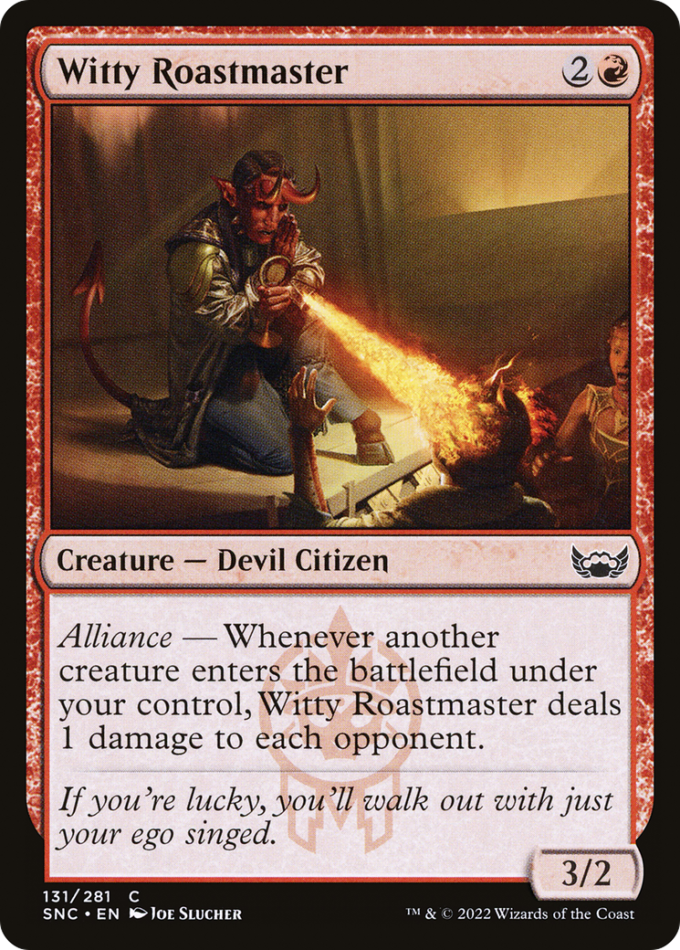 Witty Roastmaster (SNC-131) - Streets of New Capenna Foil-1