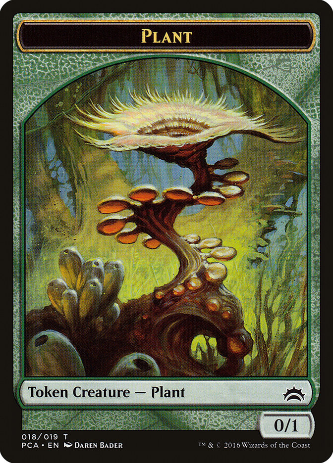 Plant // Ooze (016) Double-Sided Token [Planechase Anthology Tokens]-1