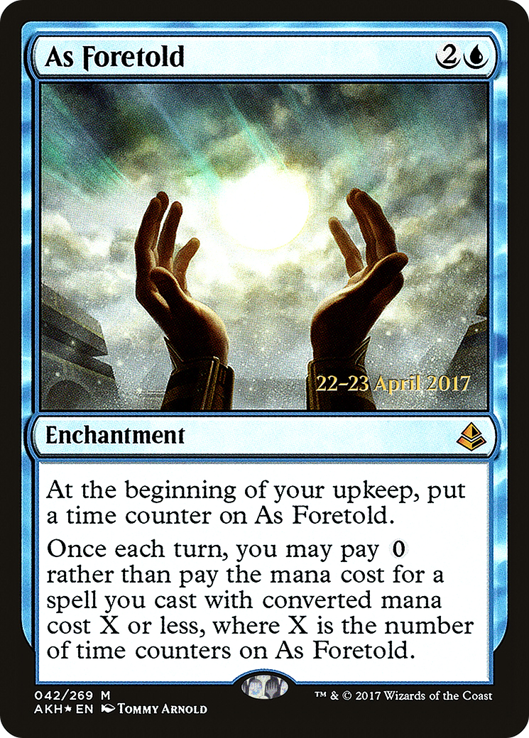 As Foretold [Amonkhet Prerelease Promos]-1