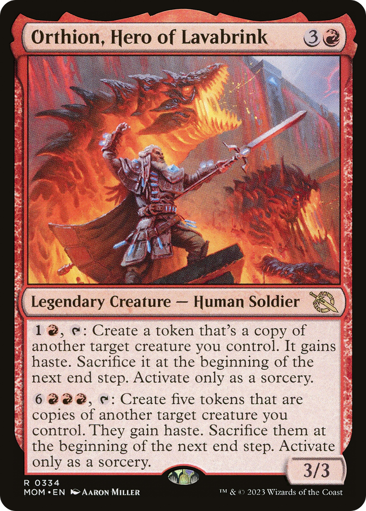 Orthion, Hero of Lavabrink [March of the Machine]-1