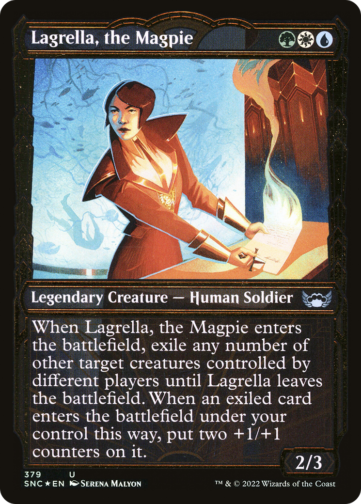 Lagrella, the Magpie (Showcase Golden Age Gilded Foil) [Streets of New Capenna]-1
