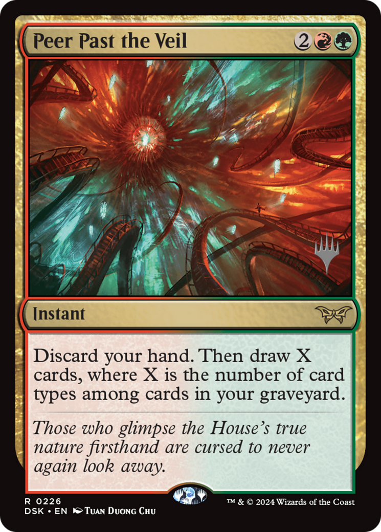 Peer Past the Veil (Promo Pack) [Duskmourn: House of Horror Promos]-1