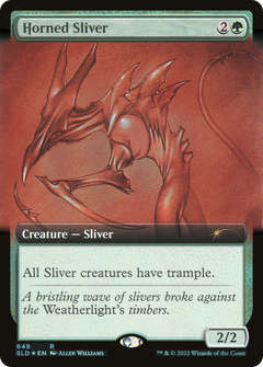 Horned Sliver (Extended Art) [Secret Lair Drop Promos]-1