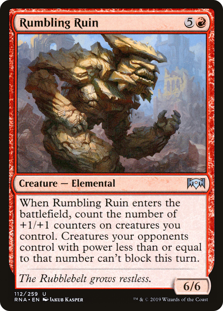 Rumbling Ruin [Ravnica Allegiance]-1