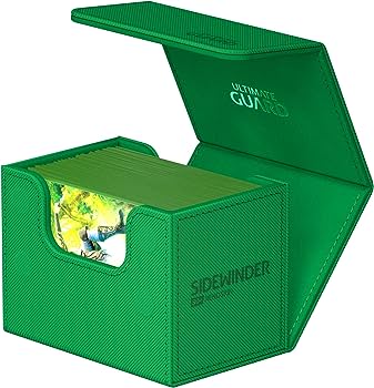 Ultimate Guard Sidewinder 80+ Xenoskin Monocolor Green Deck Box-2