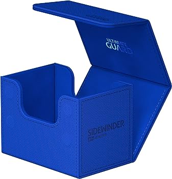 Ultimate Guard Sidewinder 80+ Xenoskin Monocolor Blue Deck Box-2