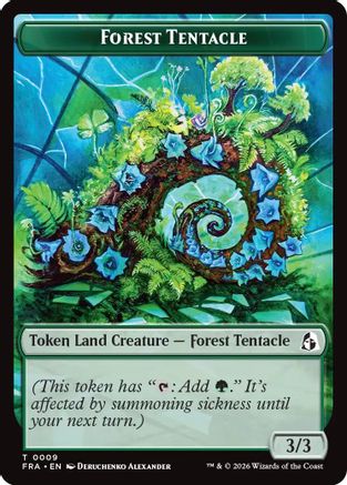 Forest Tentacle // Beast Double-Sided Token (FRA-9 // 8) - Reality Fracture-1