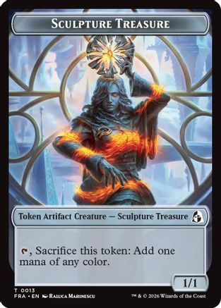 Sculpture Treasure // Beast Double-Sided Token (FRA-13 // 8) - Reality Fracture-1