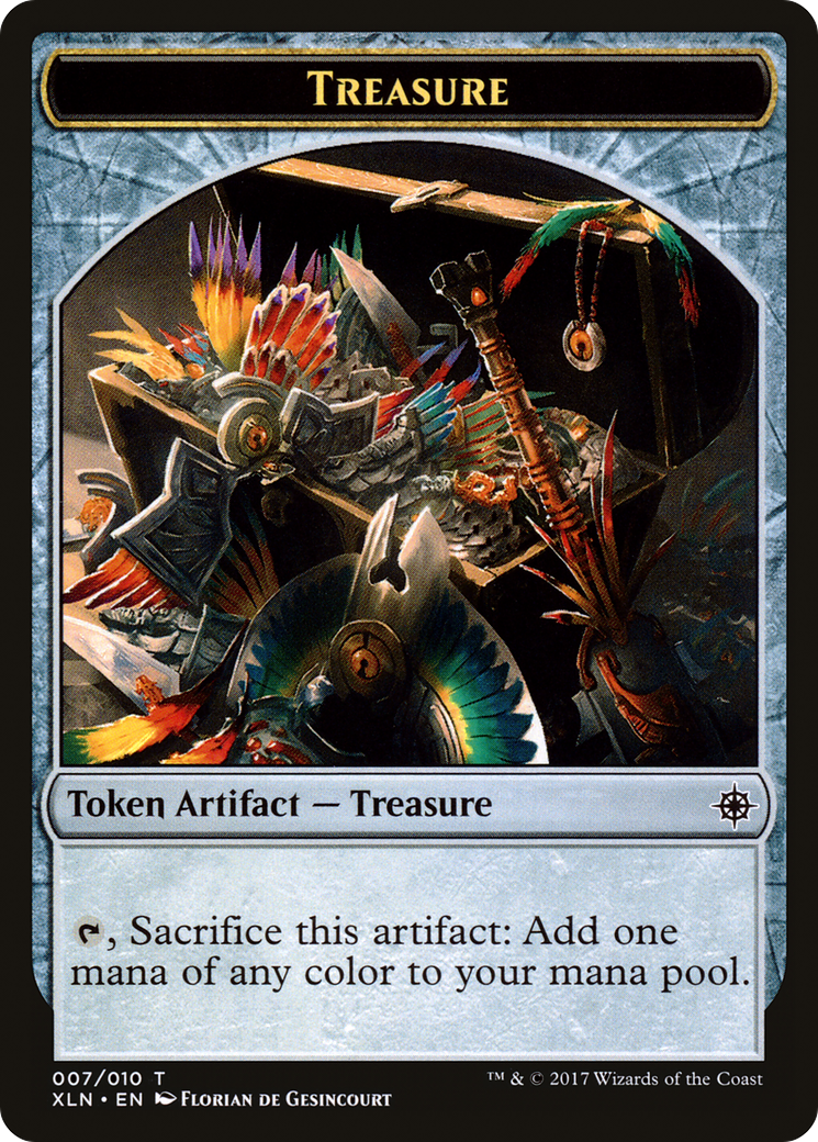 Treasure Token (007) (XLN-007) - Ixalan Tokens Foil-1