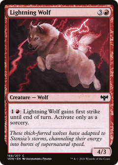 Lightning Wolf [Innistrad: Crimson Vow]-1