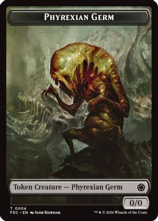 Phyrexian Germ // Phyrexian Beast Double-Sided Token (FDC-4 // 11) - Commander: Foundations-1