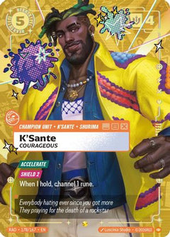 K'Sante, Courageous (Showcase) (178/167) - Radiance Foil-1