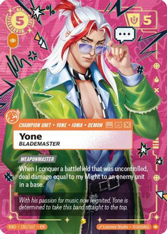 Yone, Blademaster (Showcase) (181/167) - Radiance Foil-1