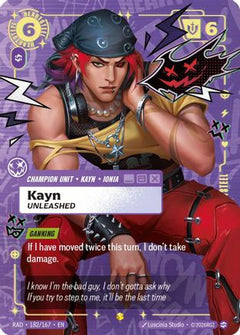 Kayn, Unleashed (Showcase) (182/167) - Radiance Foil-1