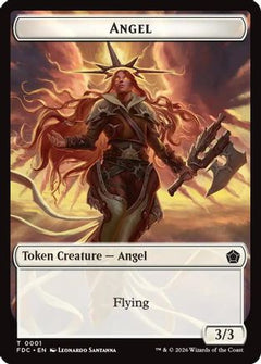 Angel (0001) // Myr Double-Sided Token (FDC-1 // 15) - Commander: Foundations Foil-1
