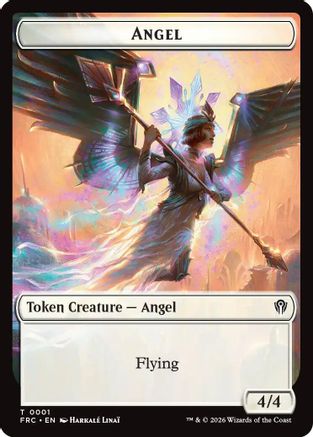 Angel // Myr Double-Sided Token (FRC-1 // 15) - Commander: Reality Fracture Foil-1