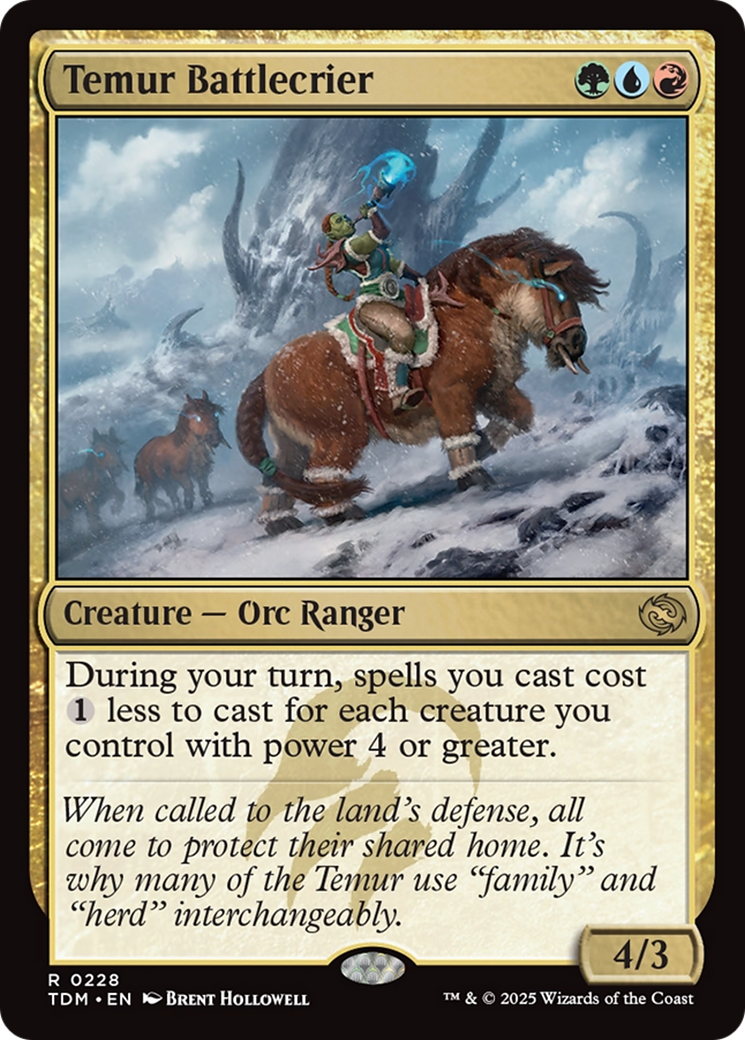 Temur Battlecrier [Tarkir: Dragonstorm]-1