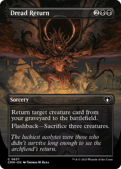 Dread Return (Borderless Alternate Art) [Commander Masters]-1