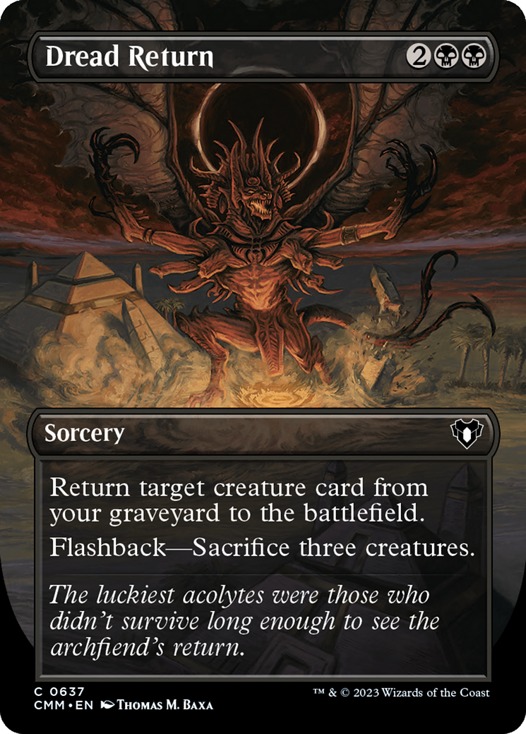 Dread Return (Borderless Alternate Art) [Commander Masters]-1