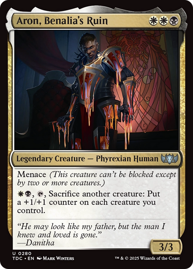Aron, Benalia's Ruin [Tarkir: Dragonstorm Commander]-1