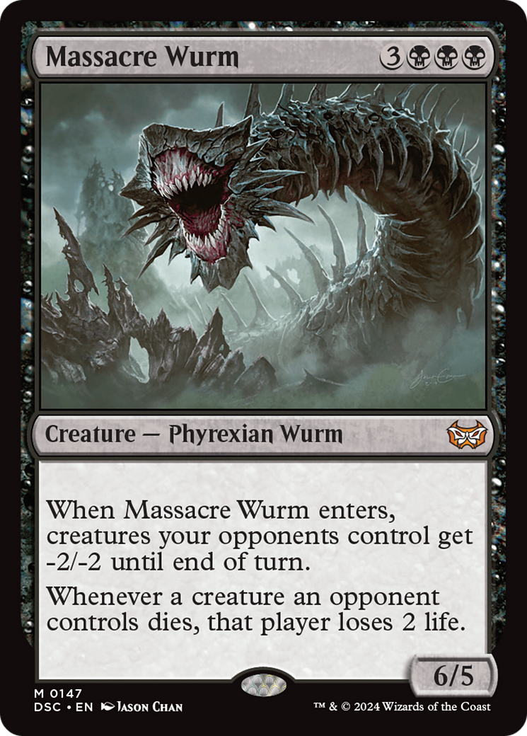 Massacre Wurm [Duskmourn: House of Horror Commander]-1