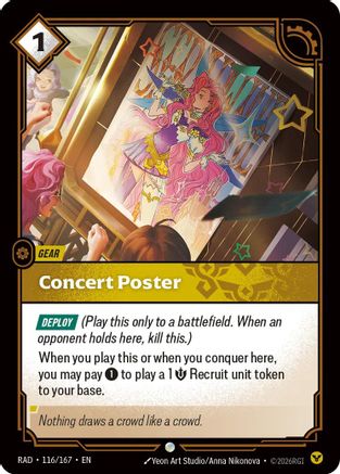 Concert Poster (116/167) - Radiance Foil-1