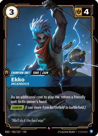 Ekko, Ingenious (061/167) - Radiance Foil-1