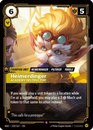 Heimerdinger, Academy Instructor (132/167) - Radiance Foil-1