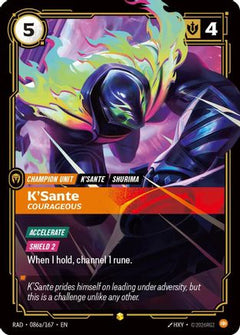 K'Sante, Courageous (Alternate Art) (086a/167) - Radiance Foil-1