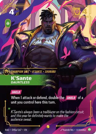 K'Sante, Dauntless (Alternate Art) (045a/167) - Radiance Foil-1