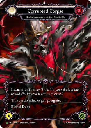 Corrupted Corpse (Marvel) (FAB514) (D) (FAB514) - Flesh and Blood: Promo Cards Cold Foil-1
