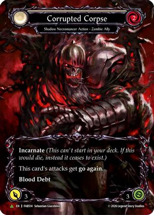 Corrupted Corpse (Marvel) (FAB514) (G) (FAB514) - Flesh and Blood: Promo Cards Cold Foil-1