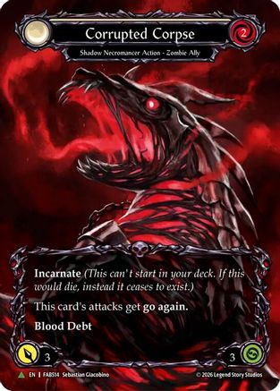 Corrupted Corpse (Marvel) (FAB514) (I) (FAB514) - Flesh and Blood: Promo Cards Cold Foil-1
