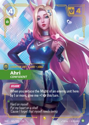 Ahri, Confident (SP) (SP1/005) - Radiance Foil-1