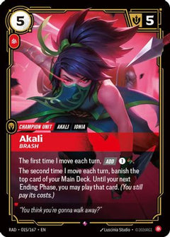 Akali, Brash (015/167) - Radiance Foil-1