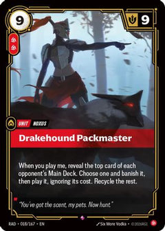 Drakehound Packmaster (018/167) - Radiance Foil-1