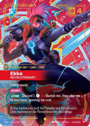 Ekko, Revolutionary (Alternate Art) (021a/167) - Radiance Foil-1