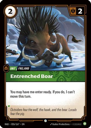 Entrenched Boar (026/167) - Radiance-1