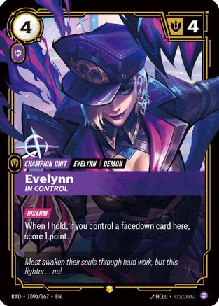 Evelynn, In Control (Alternate Art) (109a/167) - Radiance Foil-1