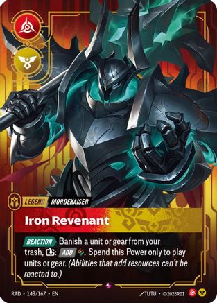 Mordekaiser, Iron Revenant (143/167) - Radiance Foil-1