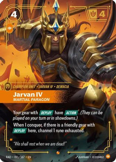Jarvan IV, Martial Paragon (091/167) - Radiance Foil-1