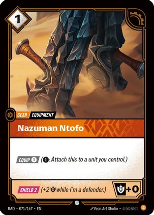 Nazuman Ntofo (071/167) - Radiance-1