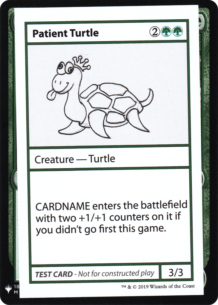 Patient Turtle [Mystery Booster Playtest Cards]-1