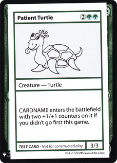 Patient Turtle [Mystery Booster Playtest Cards]-1