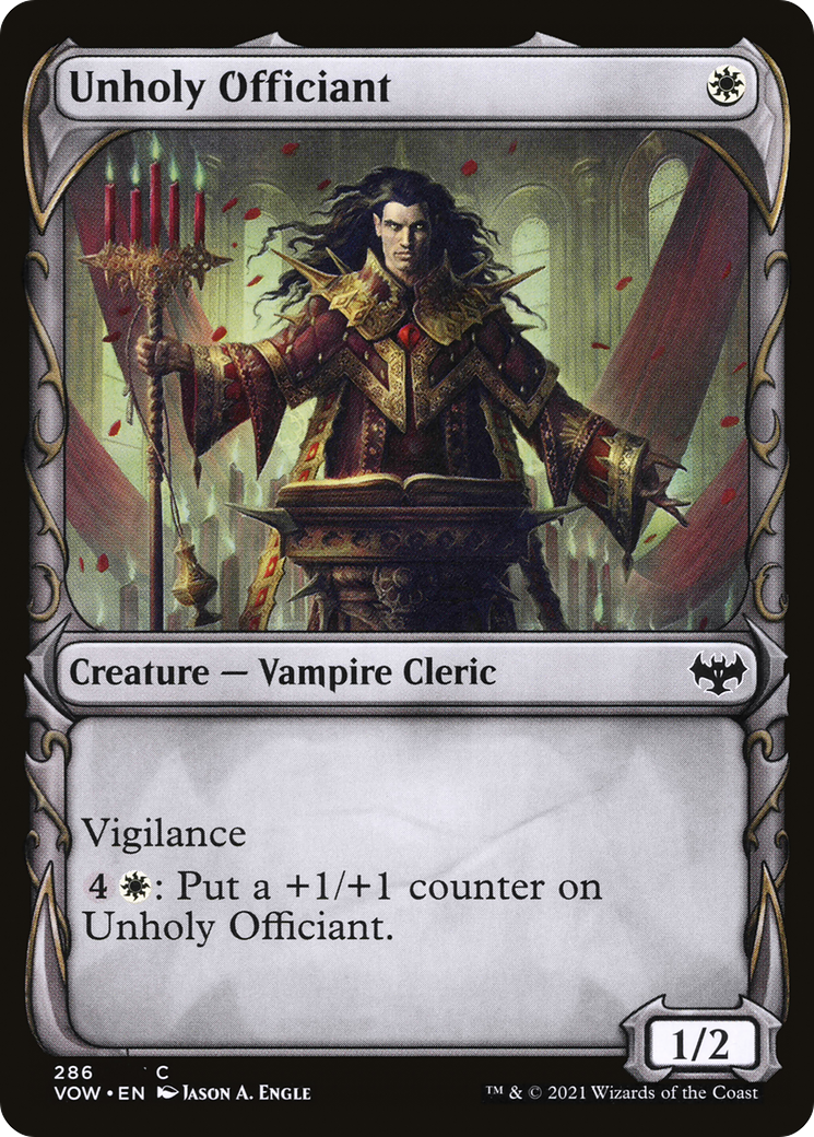 Unholy Officiant (Showcase) (VOW-286) - Innistrad: Crimson Vow: (Showcase)-1
