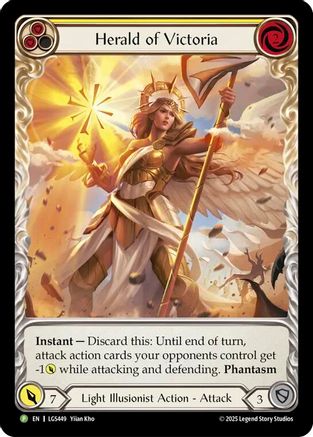 Herald of Victoria - LGS449 (LGS449) - Flesh and Blood: Promo Cards Rainbow Foil-1