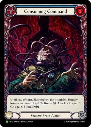 Consuming Command - FAB522 (FAB522) - Flesh and Blood: Promo Cards Rainbow Foil-1