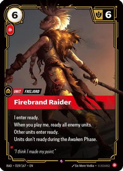 Firebrand Raider (019/167) - Radiance Foil-1